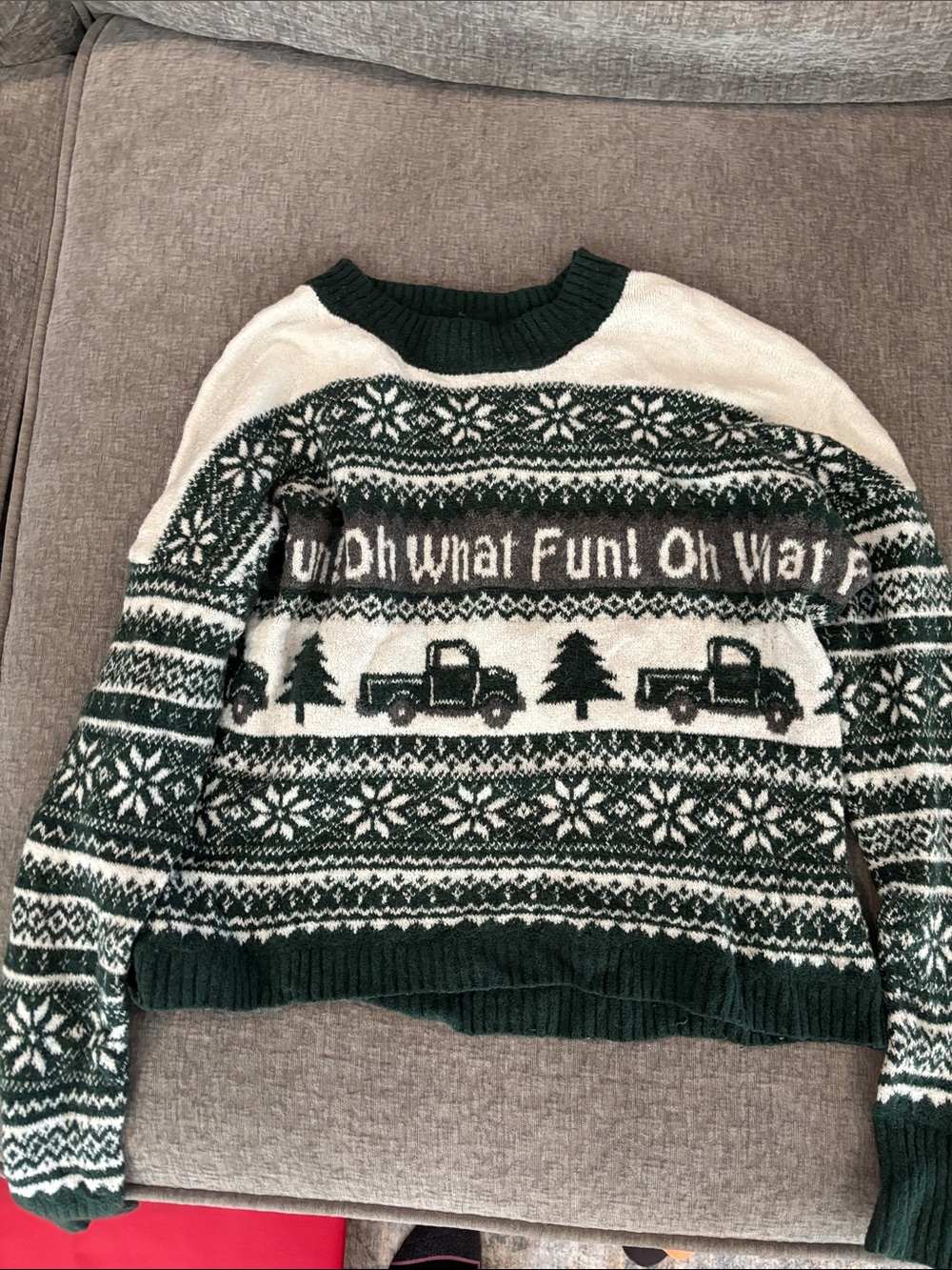 Cozy Green Holiday Sweater